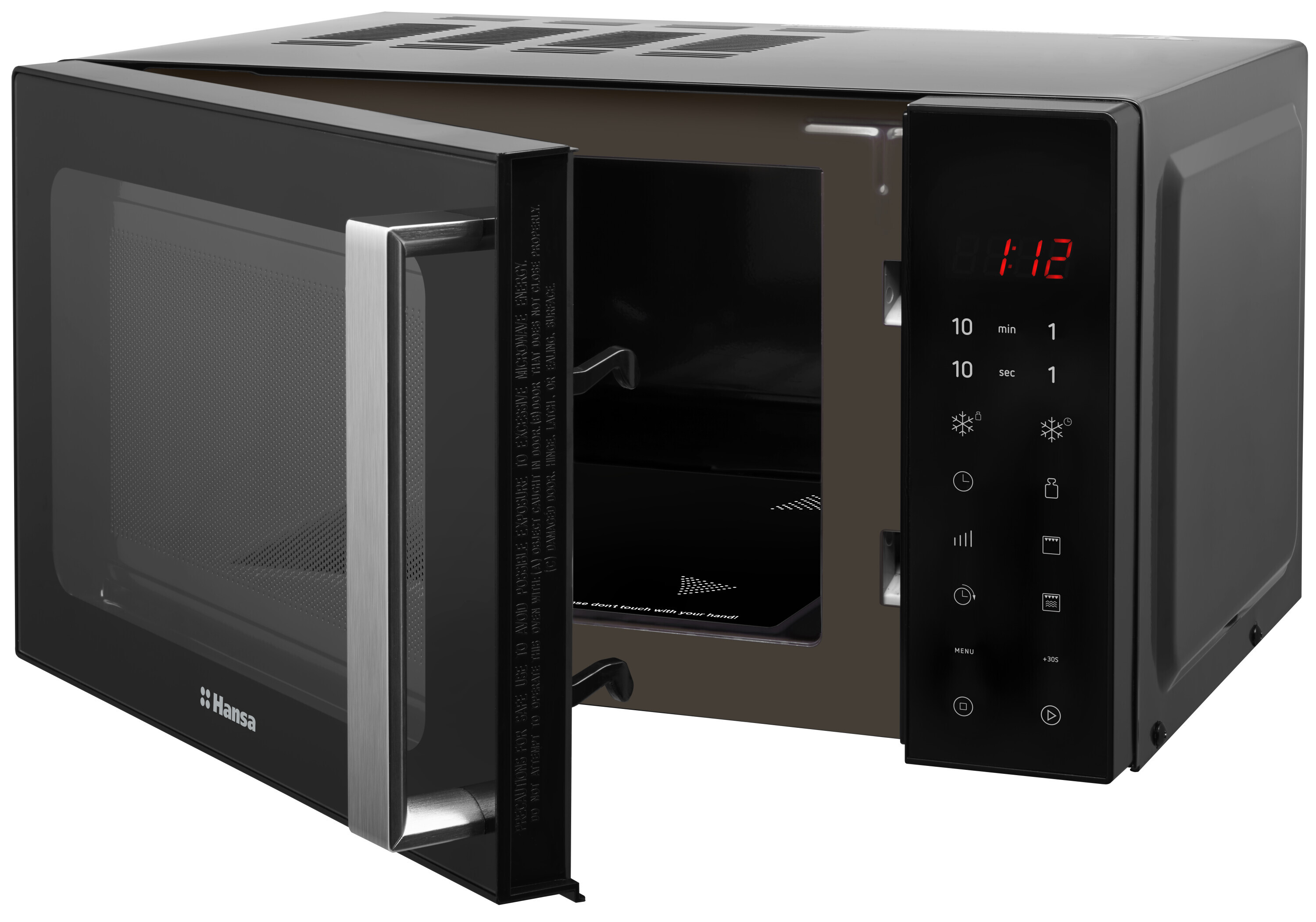 Freestanding microwave oven